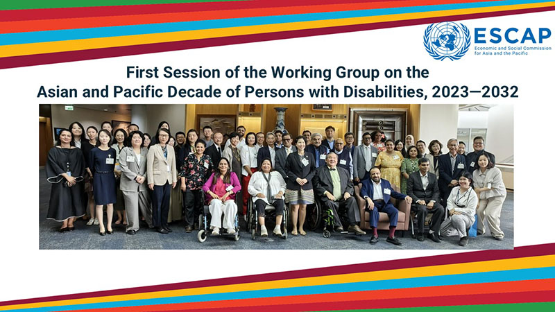 Official Group Photo of ESCAP Social Development Division and all Working Group Members participated onsite