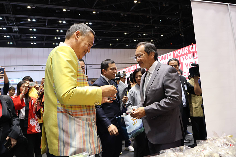 On June 28, 2024, Japanese Ambassador Showcases Inclusive Development Project to Thai Prime Minister at the THACCA SPLASH: Soft Power Forum 2024.
