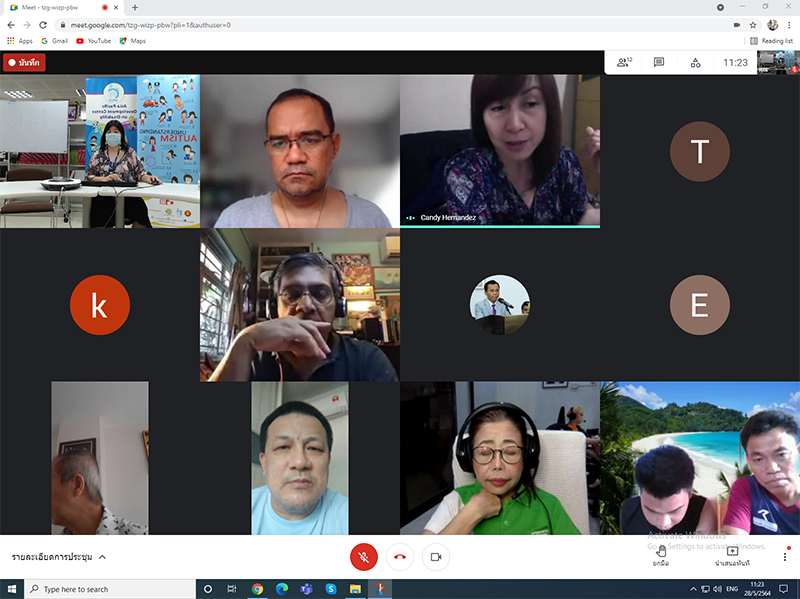Ms. Candy Hernandez, Head of AAN Secretariat follows up AAN country members to submit photos and video clips to be compiled for cerebrating AAN ASEAN Day.