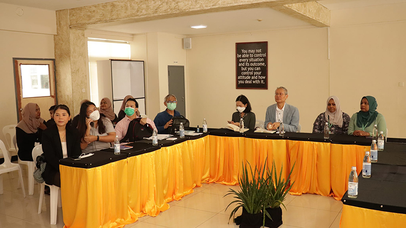 The Thailand mission team visited Thaajudeen School, where the school management team presented inclusive education classroom activities.
