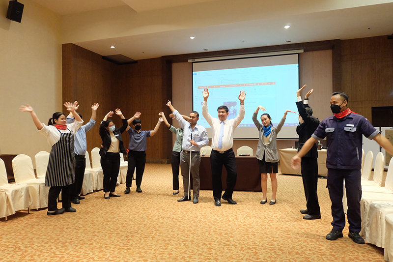 On the 19th of July 2023, the Asia-Pacific Development Center on Disability (APCD) organized a comprehensive training program titled "Understanding Customers and Colleagues with Disabilities" at the Centra by Centara Government Complex Hotel.