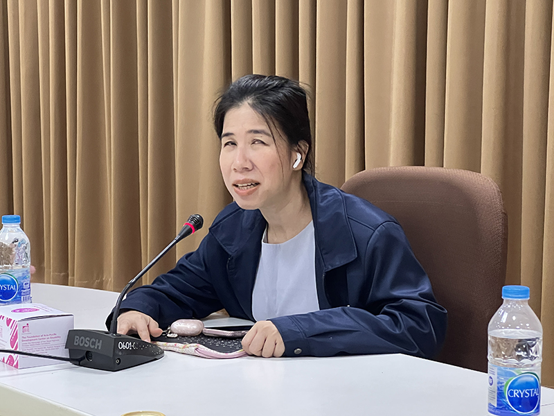 The welcome remark was delivered by Dr. Nantanoot Suwannawut, Director of International Cooperation Section, Department of Empowerment of Persons with Disabilities (DEP)