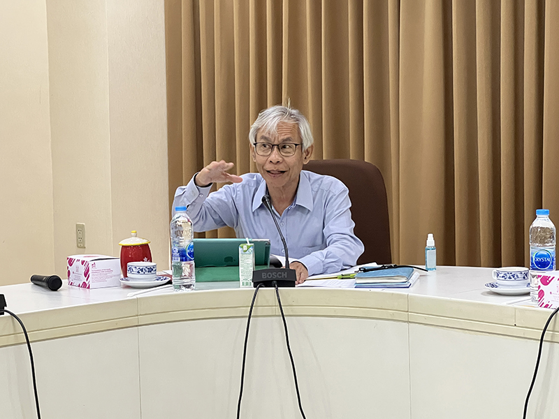 Mr. Somchai Rungsilp, Community Development Manager, APCD was reviewing overall the data tools collection to monitoring CRPD process.