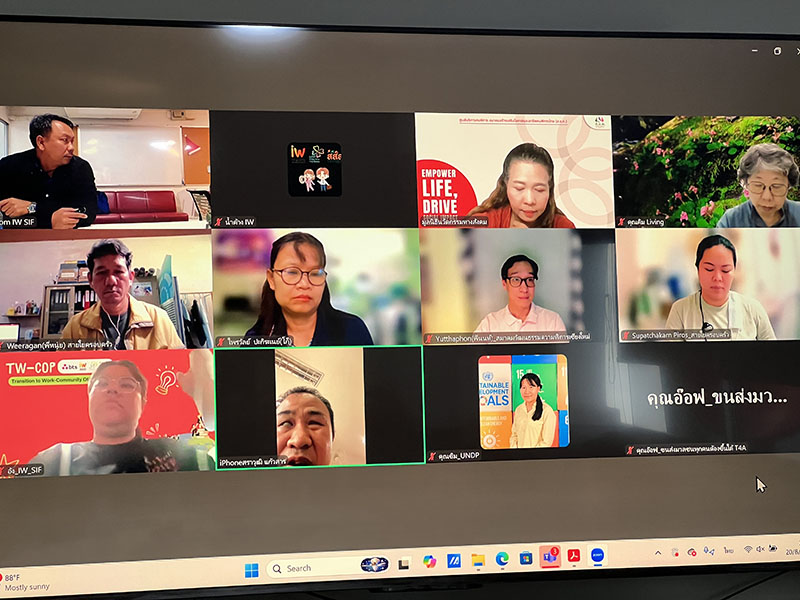Participants from online and onsite discuss about Discrimination in Thailand