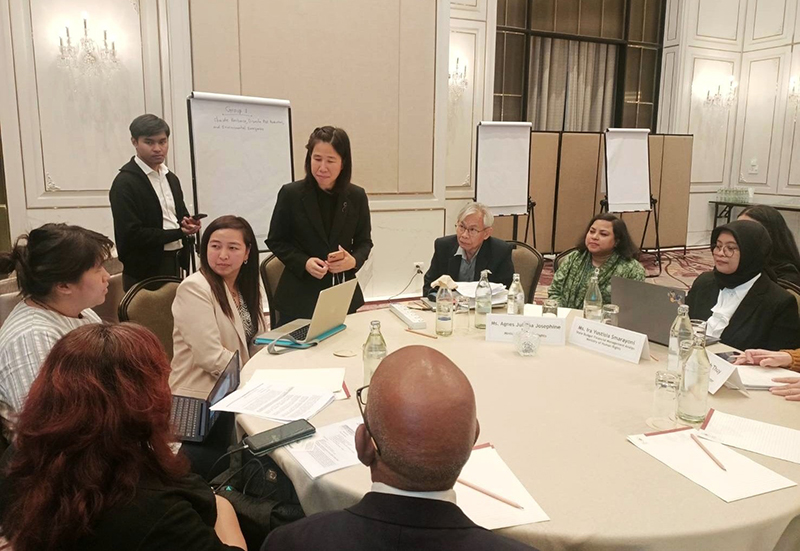 Breakout group discussion on climate resilience, disaster risk reduction, and environment emergencies which was facilitated by Dr. Nantanoot Suwannawut, representative of Department of Empowerment of Persons with Disabilities at the afternoon session.