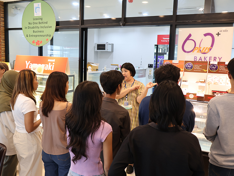 The student observed the training program of APCD 60+ Bakery and Chocolate Café. 