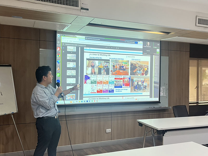 Mr. Chayoot mentioned that Mr. Piroon Laismit, Executive Director of APCD, believed he could do it. He also shared his work contribution.