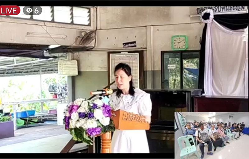 Dr. Nantanoot Suwannawut, Thai Blind Foundation’s President delivered opening remarks at Santi Jintana School for the Blind, Prae Province and had been live in the event.