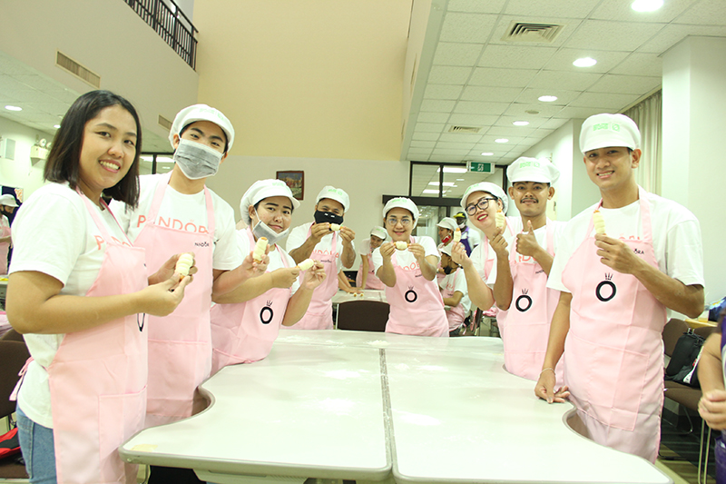 Participants who are hard of hearing&nbsp;were proud of their bakery craftmanship.