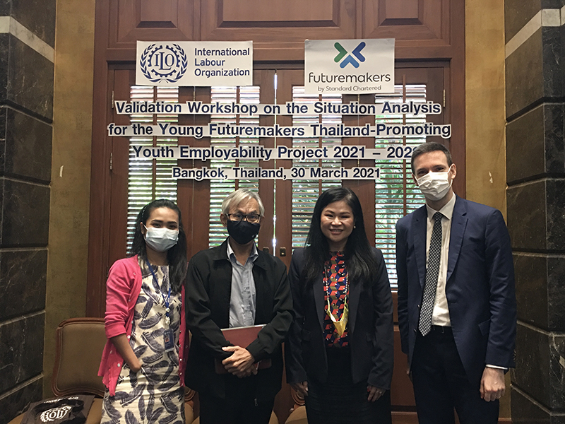 Photo of representatives from APCD, and staff from ILO as the organizer