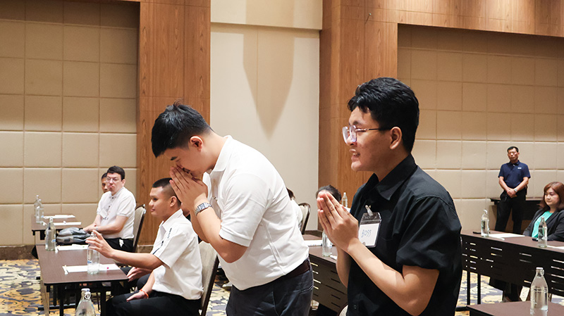 Picture 6: Trainees actively participated in workplace etiquette session.
